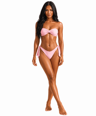 PINK KNOTTED BIKINI SET