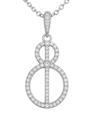 WHITE GOLD & DIAMOND NECKLACE