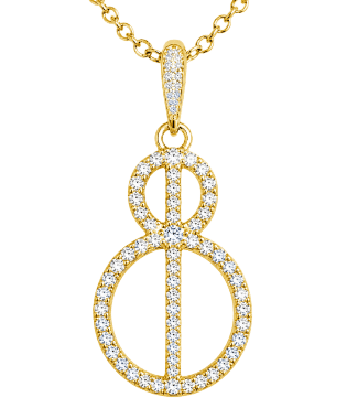 YELLOW GOLD & DIAMOND NECKLACE
